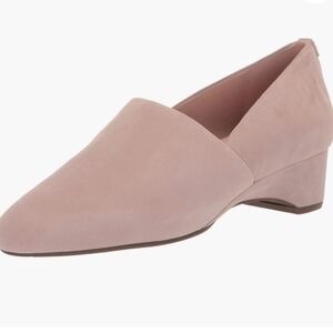 NEW TARYN ROSE Brenda Loafer Silky Suede Clay Blush Beige